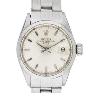ROLEX DATE WATCH W/ SILVER DIAL!! CLEAN!